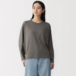 Hauts Et T‐Shirts^Muji T-shirt à manches longues chauve-souris en jersey lyocell pour femme