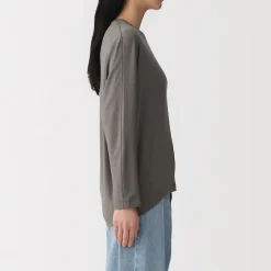 Hauts Et T‐Shirts^Muji T-shirt à manches longues chauve-souris en jersey lyocell pour femme