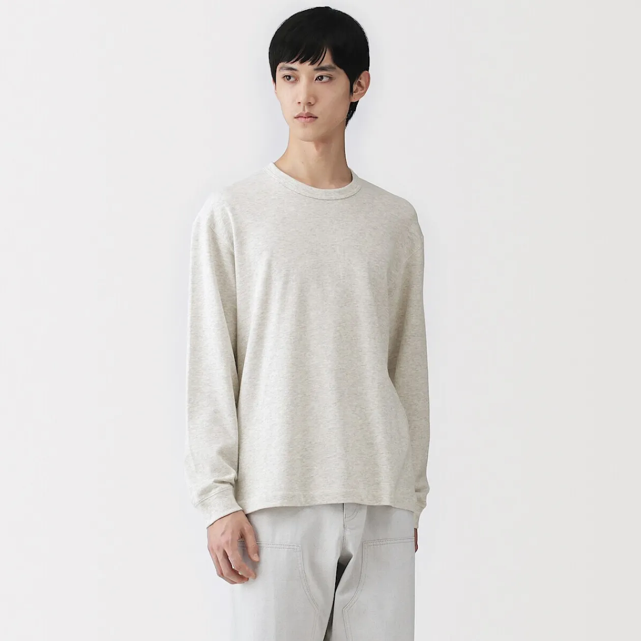 Hauts Et T‐Shirts^Muji T‐shirt à manches longues en tricot traditionnel pour homme
