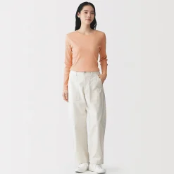 Hauts Et T‐Shirts^Muji T‐shirt à manches longues en mélange de Lyocell côtelé pour femme