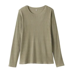 Hauts Et T‐Shirts^Muji T‐shirt à manches longues en mélange de Lyocell côtelé pour femme