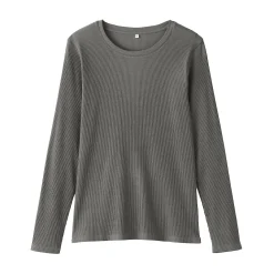 Hauts Et T‐Shirts^Muji T‐shirt à manches longues en mélange de Lyocell côtelé pour femme