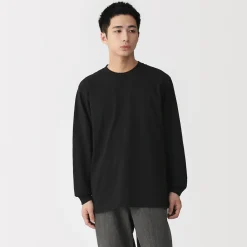 Hauts Et T‐Shirts^Muji T‐shirt à manches longues en coton épais pour homme