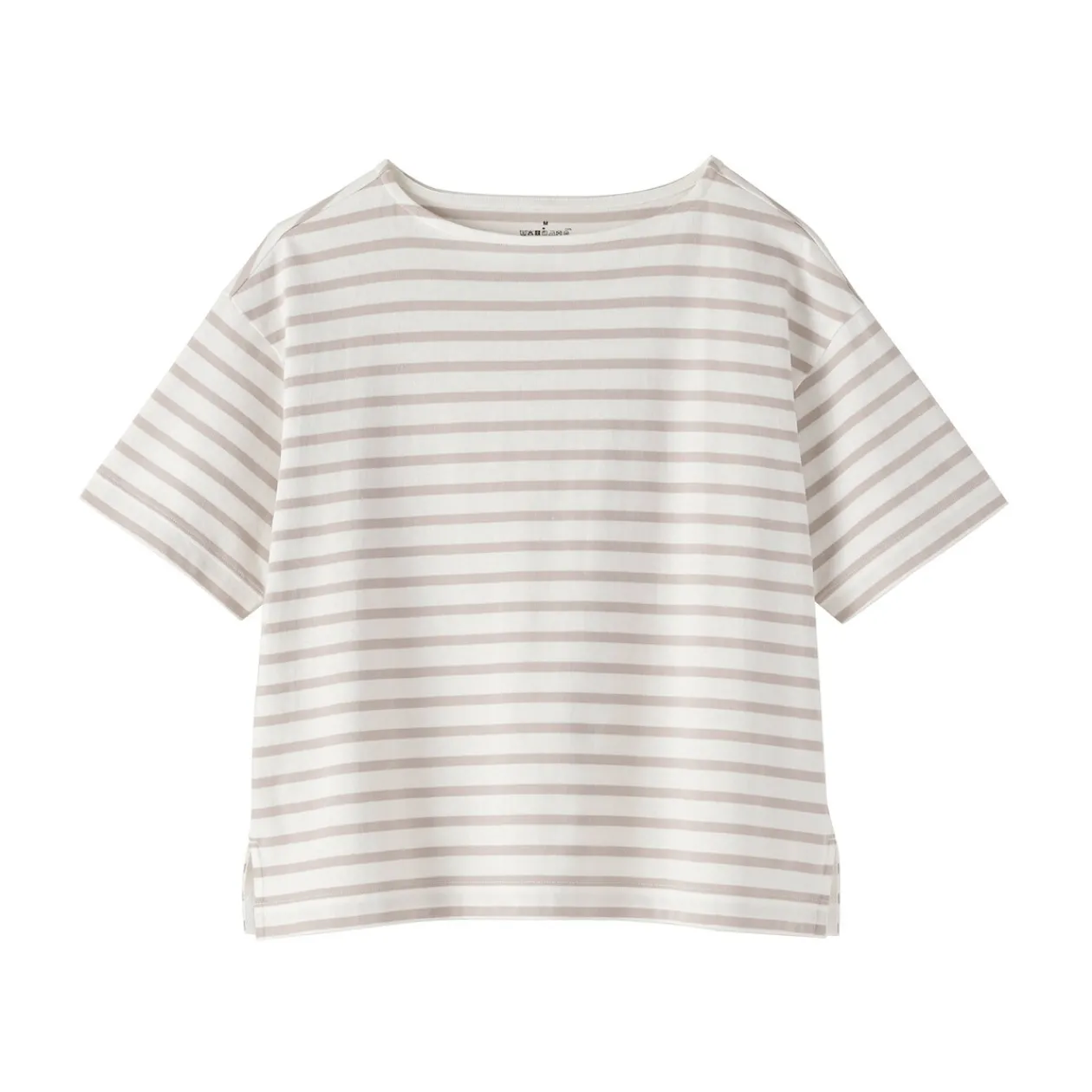 Hauts Et T‐Shirts^Muji T-shirt à manches mi-longues et col bateau en coton épais pour femme