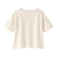 Hauts Et T‐Shirts^Muji T-shirt à manches mi-longues et col bateau en coton épais pour femme