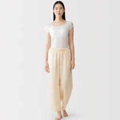 Hauts Et T‐Shirts|Sous‐Vêtements^Muji T-shirt brassière lisse en mélange lyocell à mancherons pour femme