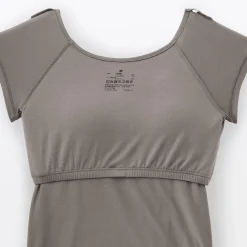 Hauts Et T‐Shirts|Sous‐Vêtements^Muji T-shirt brassière lisse en mélange lyocell à mancherons pour femme