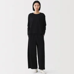 Hauts Et T‐Shirts|Sous‐Vêtements^Muji T-shirt décontracté à manches longues en jersey de coton pour femme