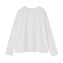 Hauts Et T‐Shirts|Sous‐Vêtements^Muji T-shirt décontracté à manches longues en jersey de coton pour femme