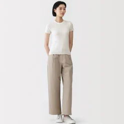 Hauts Et T‐Shirts|Sous‐Vêtements^Muji T-shirt en coton biologique hautement torsadé pour femme