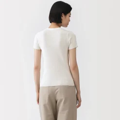 Hauts Et T‐Shirts|Sous‐Vêtements^Muji T-shirt en coton biologique hautement torsadé pour femme