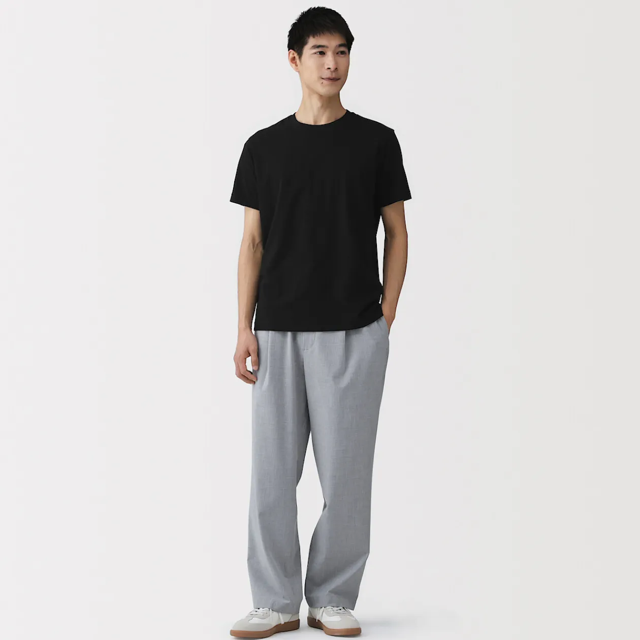 Hauts Et T‐Shirts^Muji T‐shirt en coton col rond manches courtes homme