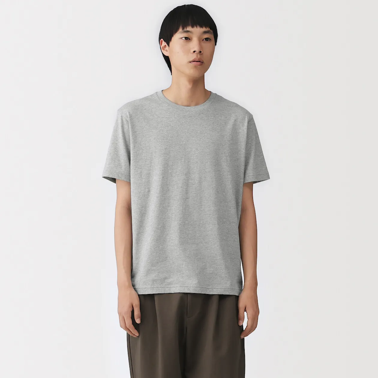 Hauts Et T‐Shirts^Muji T‐shirt en coton col rond manches courtes homme