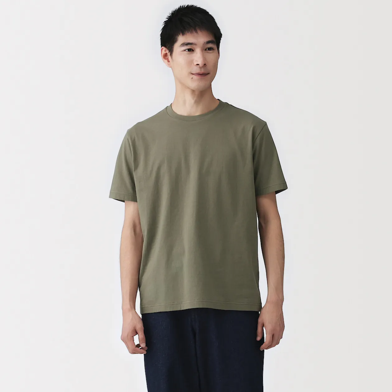 Hauts Et T‐Shirts^Muji T‐shirt en coton col rond manches courtes homme