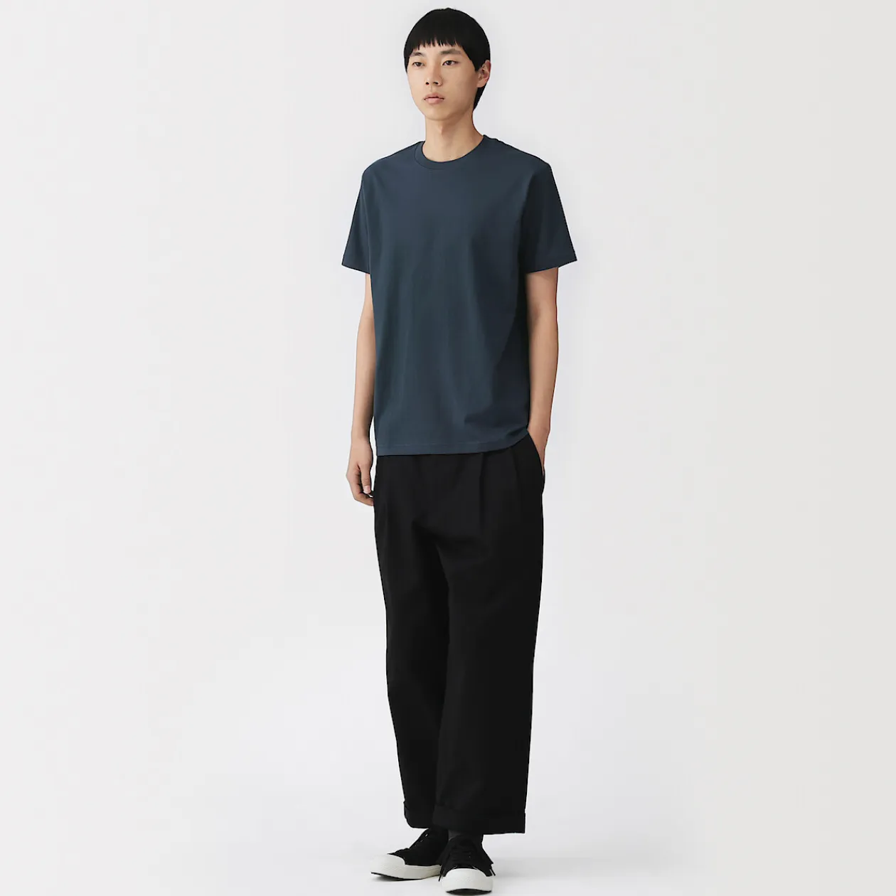 Hauts Et T‐Shirts^Muji T‐shirt en coton col rond manches courtes homme