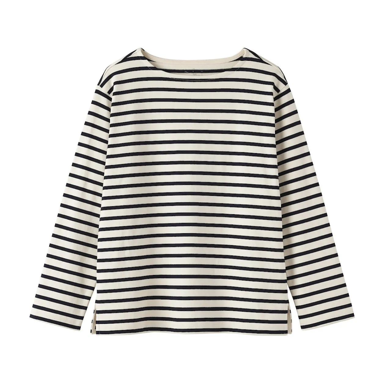 Hauts Et T‐Shirts^Muji T‐shirt en coton épais manches longues col bateau pour femme