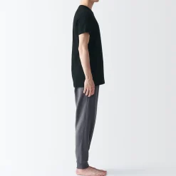 Sous‐Vêtements^Muji T-shirt en coton sans coutures latérales à col rond - lot de 2, pour homme