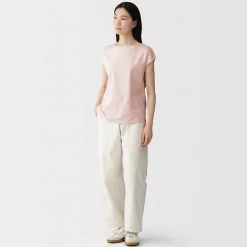 Hauts Et T‐Shirts^Muji T‐shirt en jersey à manches cap pour femme