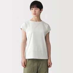 Hauts Et T‐Shirts^Muji T‐shirt en jersey à manches cap pour femme