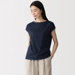 Hauts Et T‐Shirts^Muji T‐shirt en jersey à manches cap pour femme