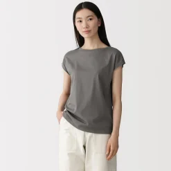 Hauts Et T‐Shirts^Muji T‐shirt en jersey à manches cap pour femme