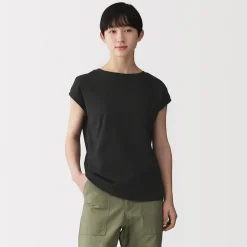 Hauts Et T‐Shirts^Muji T‐shirt en jersey à manches cap pour femme