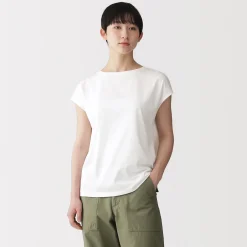 Hauts Et T‐Shirts^Muji T‐shirt en jersey à manches cap pour femme