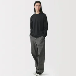 Hauts Et T‐Shirts^Muji T‐shirt en jersey de coton lavé manches longues pour homme