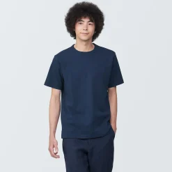 Hauts Et T‐Shirts^Muji T‐shirt en jersey de coton épais manches courtes pour homme