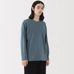 Hauts Et T‐Shirts^Muji T‐shirt en jersey de coton lavé manches longues pour homme