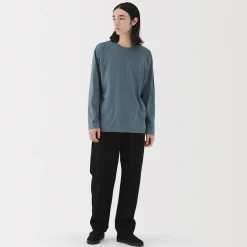 Hauts Et T‐Shirts^Muji T‐shirt en jersey de coton lavé manches longues pour homme