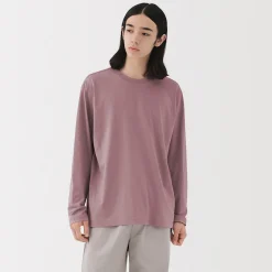 Hauts Et T‐Shirts^Muji T‐shirt en jersey de coton lavé manches longues pour homme