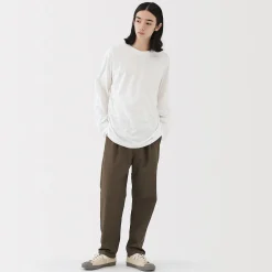 Hauts Et T‐Shirts^Muji T‐shirt en jersey de coton lavé manches longues pour homme