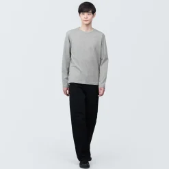 Hauts Et T‐Shirts^Muji T‐shirt en jersey de coton lavé manches longues pour homme