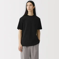 Hauts Et T‐Shirts^Muji T‐shirt en jersey de coton épais manches courtes pour homme