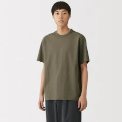 Hauts Et T‐Shirts^Muji T‐shirt en jersey de coton épais manches courtes pour homme