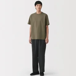 Hauts Et T‐Shirts^Muji T‐shirt en jersey de coton épais manches courtes pour homme