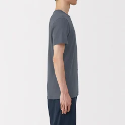 Hauts Et T‐Shirts|Sous‐Vêtements^Muji T‐shirt manches courtes col crew en coton chaud pour homme