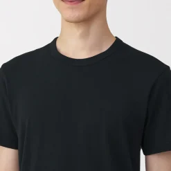 Hauts Et T‐Shirts|Sous‐Vêtements^Muji T‐shirt manches courtes col crew en coton chaud pour homme