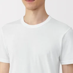 Hauts Et T‐Shirts|Sous‐Vêtements^Muji T‐shirt manches courtes col crew en coton chaud pour homme