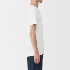 Hauts Et T‐Shirts|Sous‐Vêtements^Muji T‐shirt manches courtes col crew en coton chaud pour homme