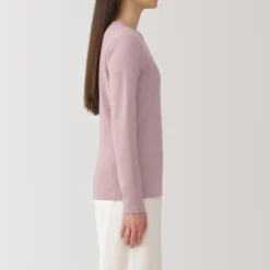 Hauts Et T‐Shirts|Sous‐Vêtements^Muji T‐shirt manches longues col rond en coton et laine chauds pour femme