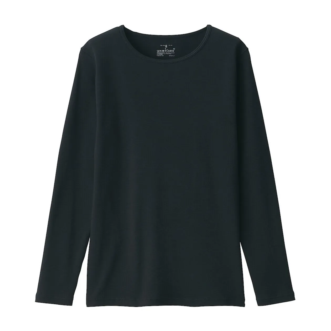 Hauts Et T‐Shirts|Sous‐Vêtements^Muji T‐shirt manches longues col rond en coton et laine chauds pour femme