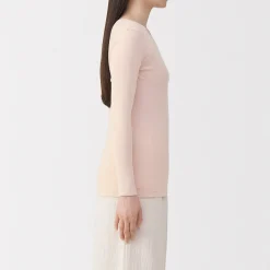 Hauts Et T‐Shirts|Sous‐Vêtements^Muji T‐shirt manches longues col rond en coton chaud pour femme