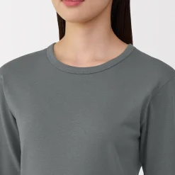 Hauts Et T‐Shirts|Sous‐Vêtements^Muji T‐shirt manches longues col rond en coton épais et chaud pour femme