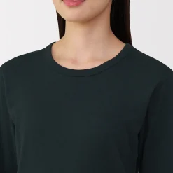 Hauts Et T‐Shirts|Sous‐Vêtements^Muji T‐shirt manches longues col rond en coton épais et chaud pour femme