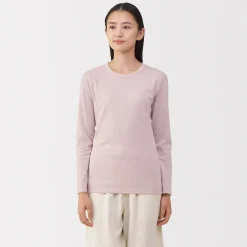 Hauts Et T‐Shirts|Sous‐Vêtements^Muji T‐shirt manches longues col rond en coton épais et chaud pour femme
