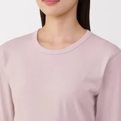 Hauts Et T‐Shirts|Sous‐Vêtements^Muji T‐shirt manches longues col rond en coton épais et chaud pour femme