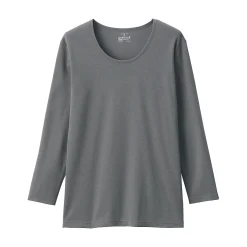 Hauts Et T‐Shirts|Sous‐Vêtements^Muji T‐shirt manches longues col U en coton épais et chaud pour femme