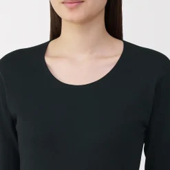 Hauts Et T‐Shirts|Sous‐Vêtements^Muji T‐shirt manches longues col U en coton épais et chaud pour femme